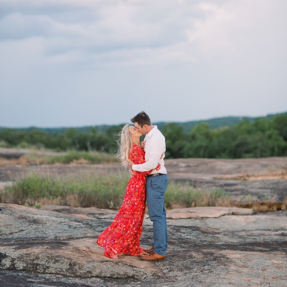 Pink Lily Red Maxi Dress - Picture 1 of 3